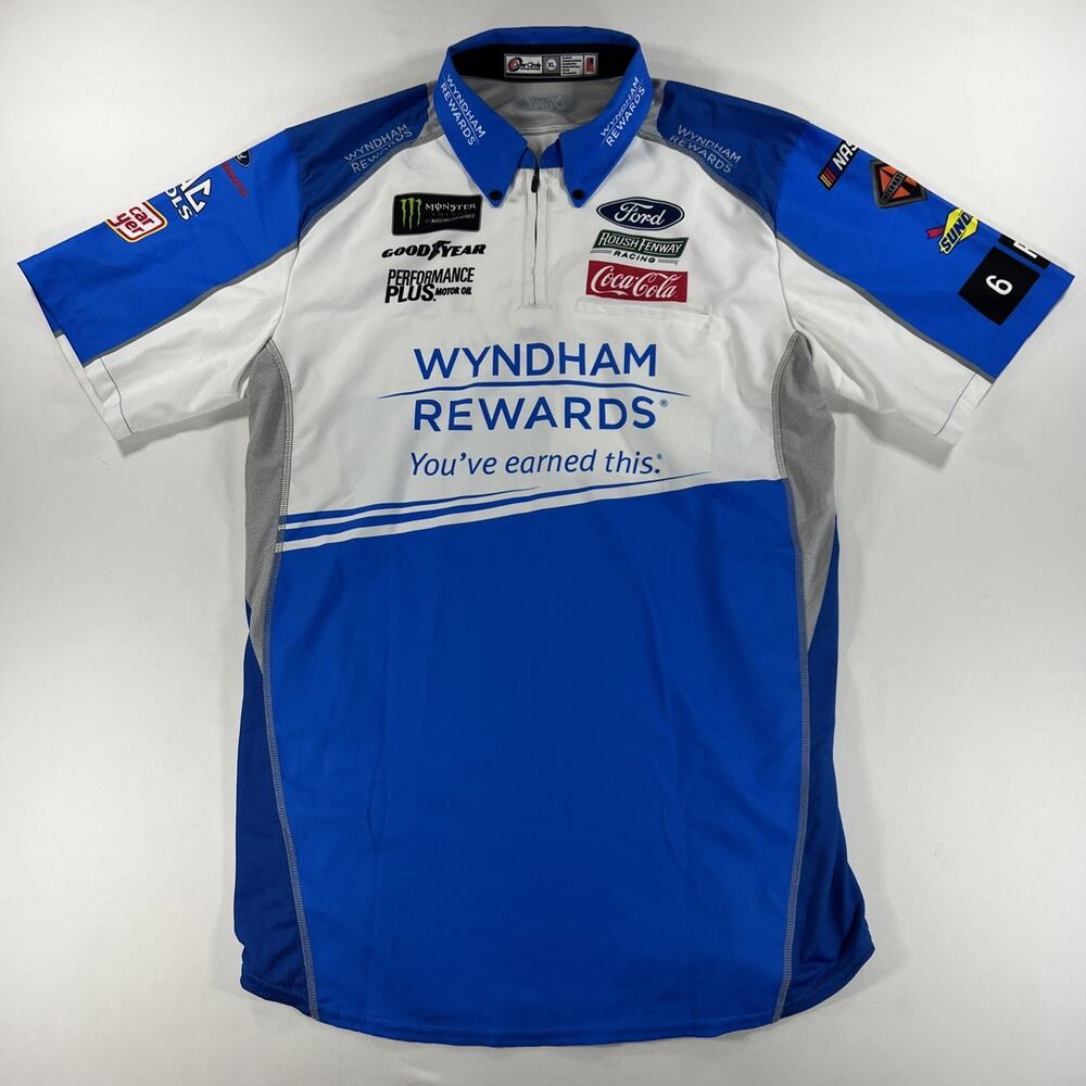 2023 Brad Keselowski Wyndham Rewards Pit Crew Shirt Jersey XL Outer Circle RFK